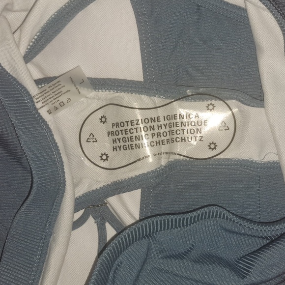 High Waisted Tummy Control Ribbed Bikini Crop Top Brazilian Swimsuit Set 2 Piece - Picture 5 of 7